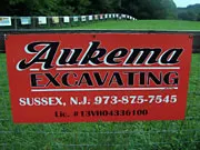 Aukema Excavating sponsor sign