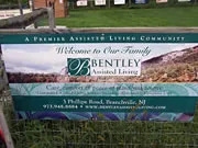 Bentley Assisted Living sponsor sign