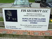 Fin Security LLC sponsor sign