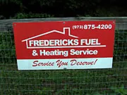 Fredericks Fuel & Heating Service sponsor sign