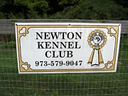 Newton Kennel Club sponsor sign