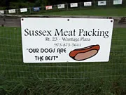 Sussex Meat Packing sponsor sign