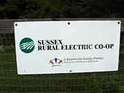 Sussex Rural Electric Cooperative sponsor sign